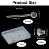 SOFPLATE 500Pcs Eco-Friendly Plastic Stud Earring Findings KY-SP0001-01A-2