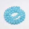 Dyed Natural Green Jade Beads Strands JBS053-6MM-31-2