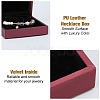 3Pcs 3 Styles PU Leather Jewelry Storage Boxes Sets with Velvet Inside CON-DC0001-05-5
