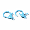 Spray Painted Eco-Friendly Alloy Lobster Claw Clasps X-PALLOY-T080-06A-NR-5