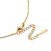 1MM 304 Stainless Steel Satellite Chain Necklaces NJEW-N058-07A-G-2