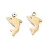 Ion Plating(IP) 304 Stainless Steel Pendants STAS-L245-008G-1