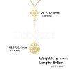 Witch Knot 304 Stainless Steel Hollow Pendant Y Necklaces for Women FS-WGCB0A9-14-1