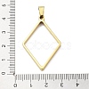 304 Stainless Steel Open Back Bezel Pendants STAS-Z091-05G-01-3