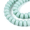 Opaque Solid Color Glass Beads Strands GLAA-ZX008-8mm-18A-3