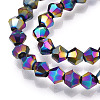 Electroplate Glass Bead Strands X-EGLA-R094-4mm-02-2