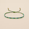 Bohemian Style Glass Seed Beaded Braided Bead Bracelets  for Women DY3905-3-2