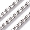 Tarnish Resistant 304 Stainless Steel Cuban Link Chains CHS-E018-13P-1