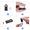 Plastic Zipper Pull Charms FIND-PH0015-73-6