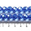 Electroplate Transparent Glass Beads Strands EGLA-A035-T10mm-A14-4