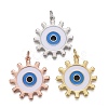 Brass Enamel Pendants KK-F821-50-1