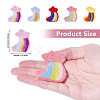 5Pcs 5 Colors Handmade Felt Needle Felting Rainbow Star Ornaments DIY-CA0006-54-2