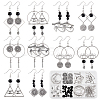 DIY Eye of Ra/Re Dangle Earring Making Kits DIY-SC0019-68-1