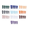 Solid Color French Short False Nails MRMJ-T108-02-M-1