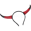 Cow Horn Pu Leather & Plastic Hair Bands OHAR-WH20011-07A-7
