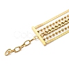 304 Stainless Steel Chains Multi-strand Bracelet for Women BJEW-G674-01A-G-5