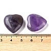 Natural Amethyst Heart Palm Stones G-M416-09A-3