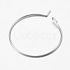 316 Surgical Stainless Steel Hoop Earrings Findings STAS-I097-050C-3