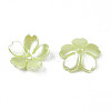 Spray Paint ABS Plastic Imitation Pearl Beads X-MACR-N013-002-5