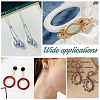 150pcs 5 style Brass Linking Rings KK-PH0005-53-4