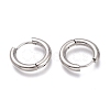 Tarnish Resistant 201 Stainless Steel Huggie Hoop Earrings EJEW-L256-05C-P-2