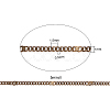 Soldered Brass Coated Iron Curb Chains CH-CJ0001-01A-AB-2