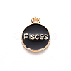 Alloy Enamel Pendants ENAM-S124-01A-08H-3