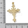 Brass Micro Pave Clear Cubic Zirconia Pendants CU-CBA9883-04A-G-3