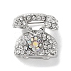Fashion Platinum Zinc Alloy Enamel Pins JEWB-D068-01P-06-1