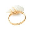 Natural Spiral Shell Finger Rings RJEW-TA00167-5
