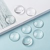Transparent Glass Cabochons GGLA-R026-25mm-8