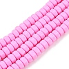 Handmade Polymer Clay Beads Strand CLAY-T021-01G-1