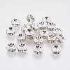Brass Grade A Crystal Rhinestone Beads X-RB-A003-8MM-S-1