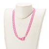 Personalized Acrylic Curb Chain Necklaces NJEW-JN03515-03-3