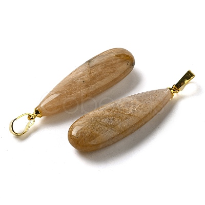 Natural Sunstone Pendants G-Q192-07G-07-1