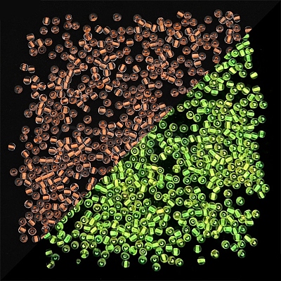 8/0 Luminous Glass Seed Beads LUMI-PW0001-186B-02-1