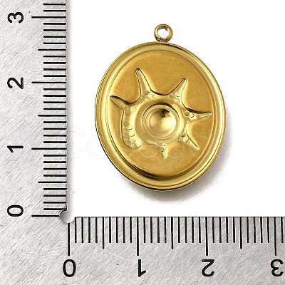 304 Stainless Steel Enamel Pendants STAS-Z163-21G-08-1