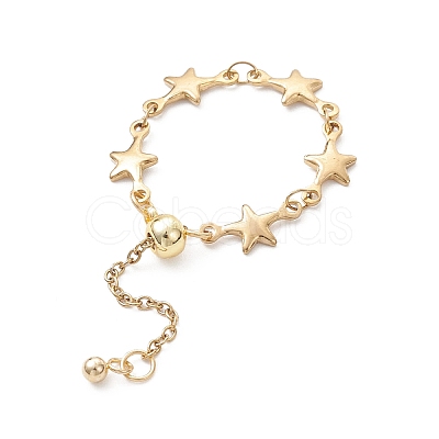 Adjustable 304 Stainless Steel Chain Finger Rings RJEW-JR00960-03-1