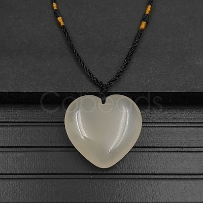Natural Agate Pendant Necklaces XA8803-15-1