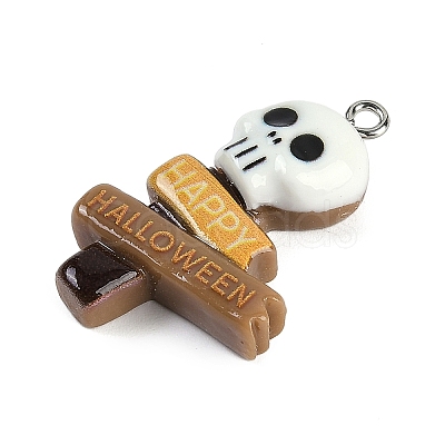 Halloween Theme Resin Pendants RESI-M046-01D-1