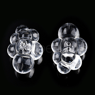 Transparent Acrylic Beads TACR-T026-01-1