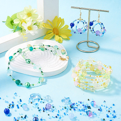 1Bag Mixed Styles Glass Beads GLAA-TADJ0001-10I-1