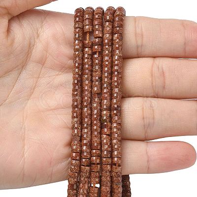 Synthetic Goldstone Heishi Beads Strands G-A299-A03-01-1