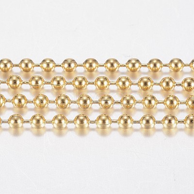 Handmade Ion Plating(IP) 304 Stainless Steel Ball Chains STAS-F136-17G-20m-1