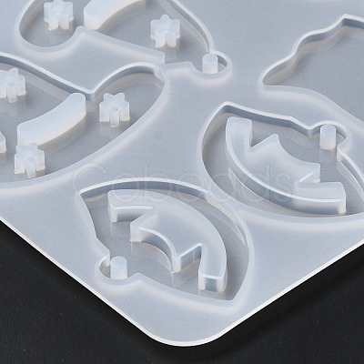 DIY Halloween Theme Pendant Silicone Molds DIY-I102-04-1