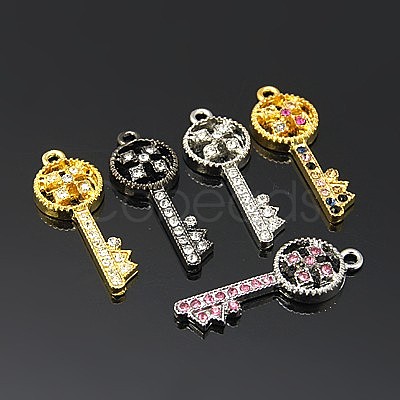 Alloy Rhinestone Pendants RB-C1556-M-1