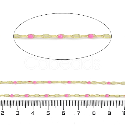 Rack Plating Brass Dapped Chains AJEW-Q153-02G-06-1