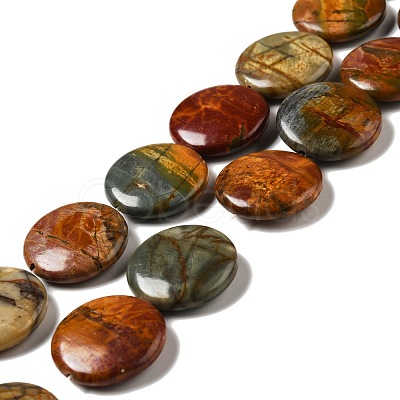 Natural Picasso Stone/Picasso Jasper Beads Strands G-B032-C01-1