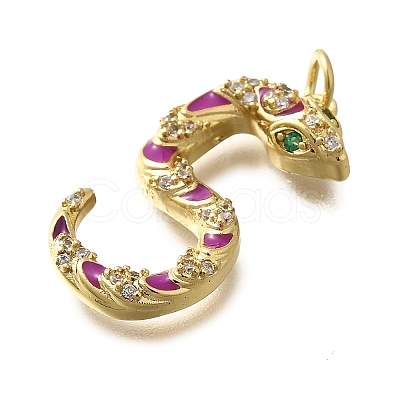 Brass Micro Pave Cubic Zirconia Pendants KK-I724-A05-1
