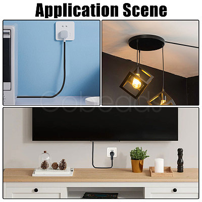 Self Adhesive Semicircular Hard PVC Cable Cover AJEW-WH0886-24B-1